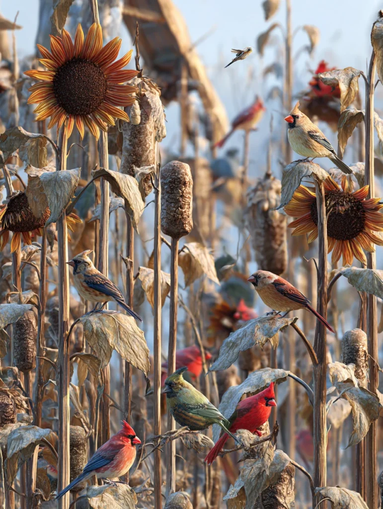 Beautiful Sunflower Garden Ideas: Create a Wildlife Feeding Station