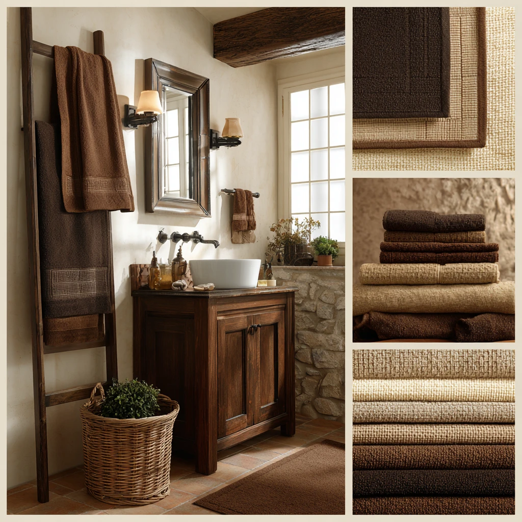 12 Peat Colored Towels