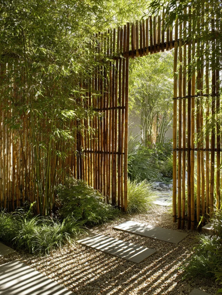 Japanese Garden Ideas: Establish a Bamboo Fence or Screen