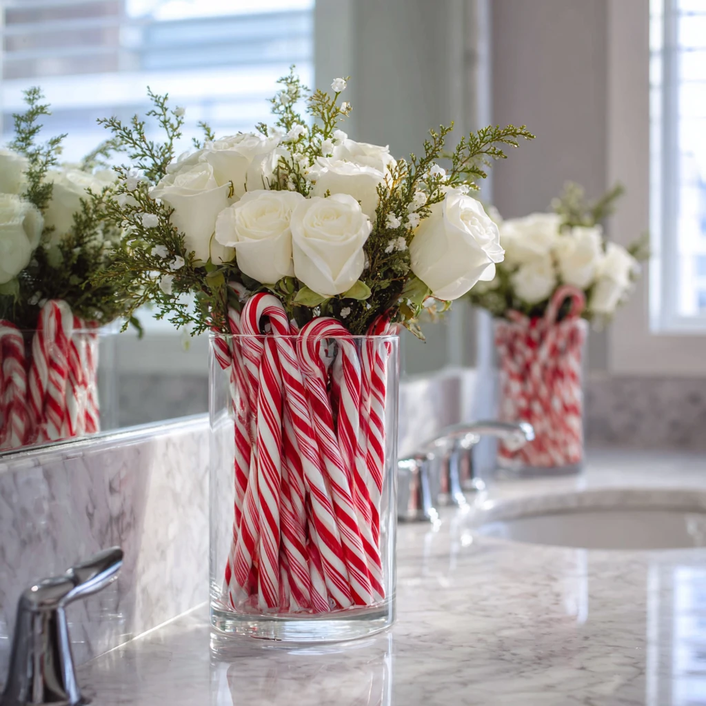 13 Peppermint Stick Vase