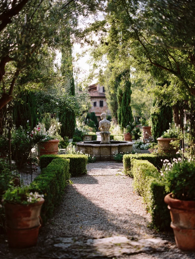 Italian Garden Ideas: Statue Focal Points