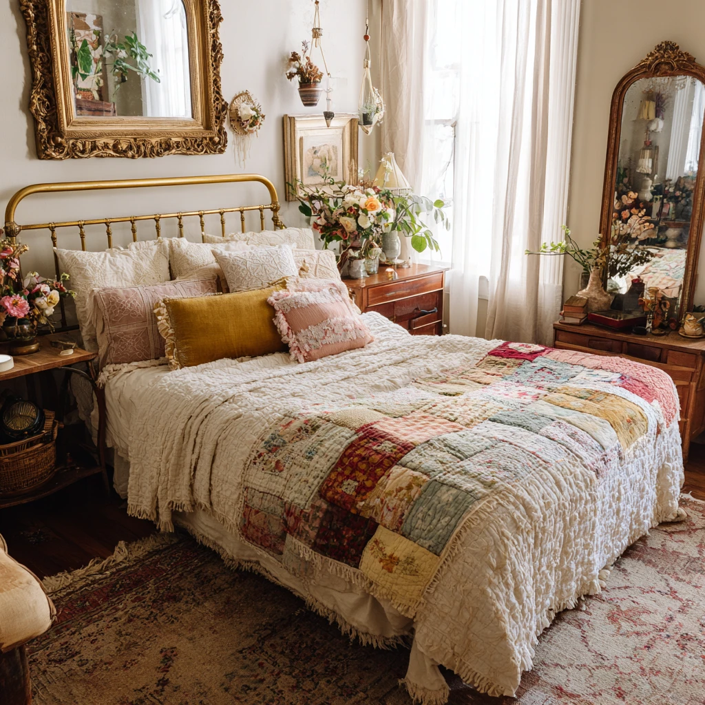 13 Use Vintage Inspired Bedding