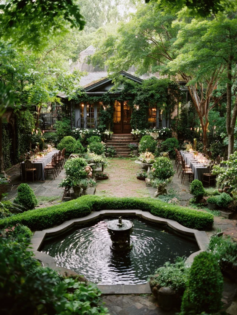 Gorgeous Garden Party Ideas: Water Features and Fountains