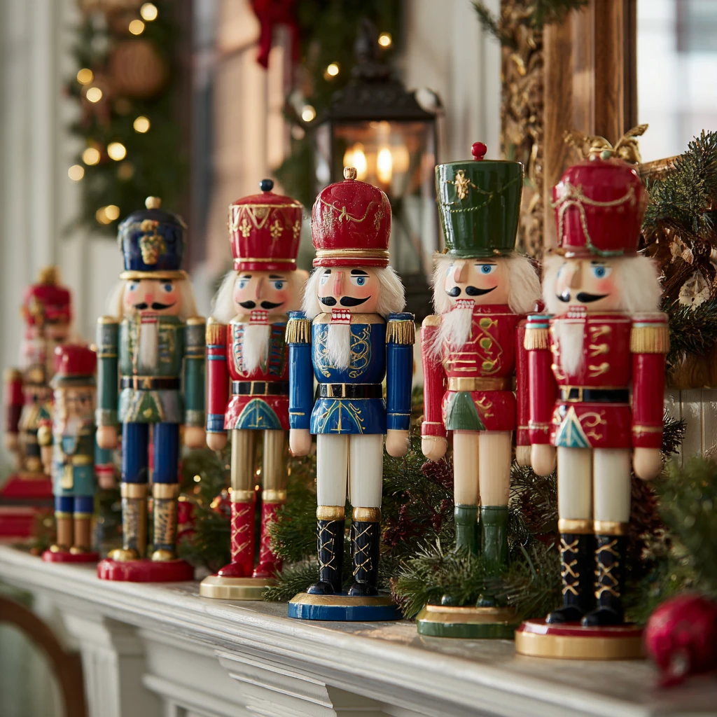 16 Nutcrackers on Display