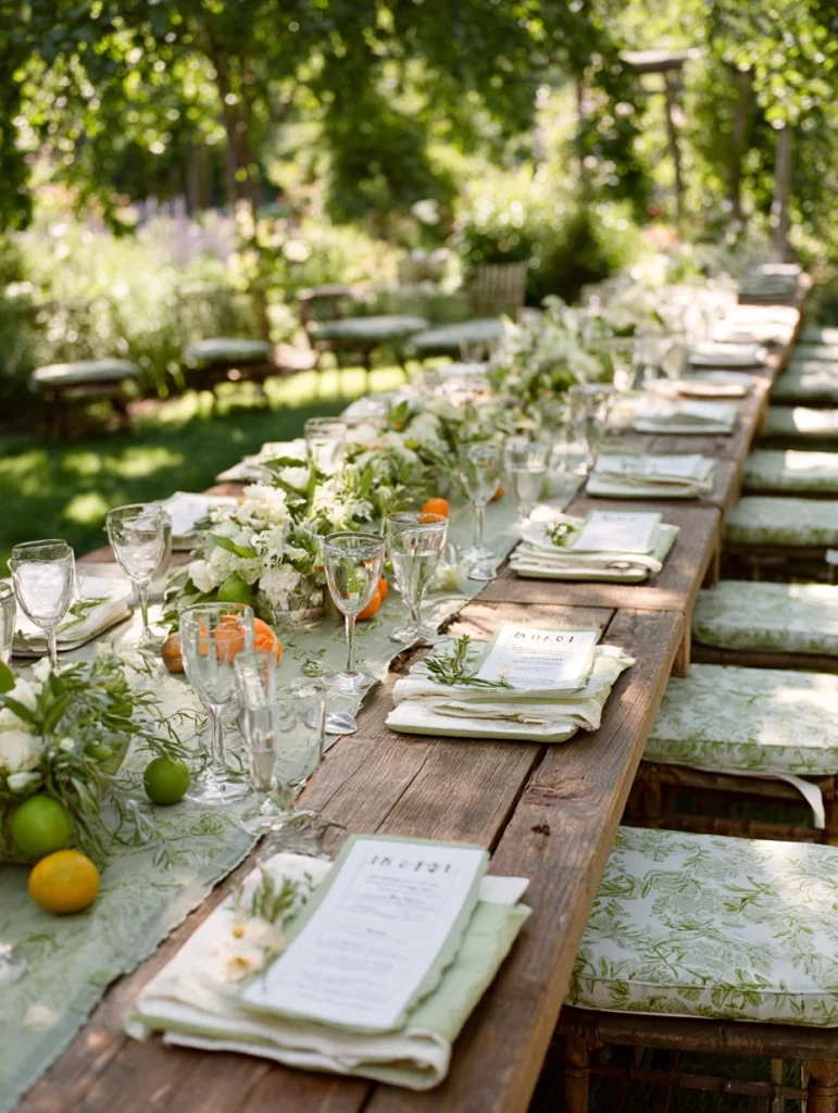 Gorgeous Garden Party Ideas: Personalized Place Cards and Menu Cards