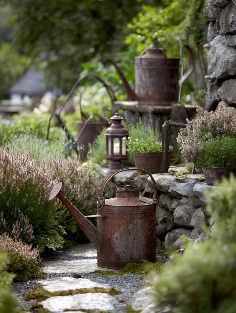 Scottish Garden Ideas: Add Weathered Metal Accents