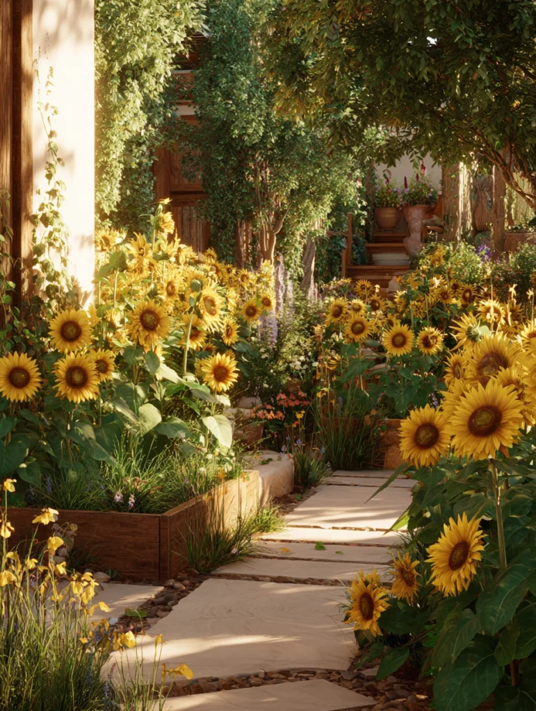 Beautiful Sunflower Garden Ideas: Build a Sensory Garden Feature