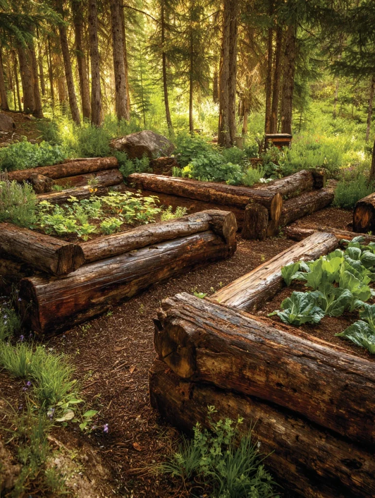 Best Raised Garden Bed Ideas: Rustic Log Beds for Natural Aesthetics