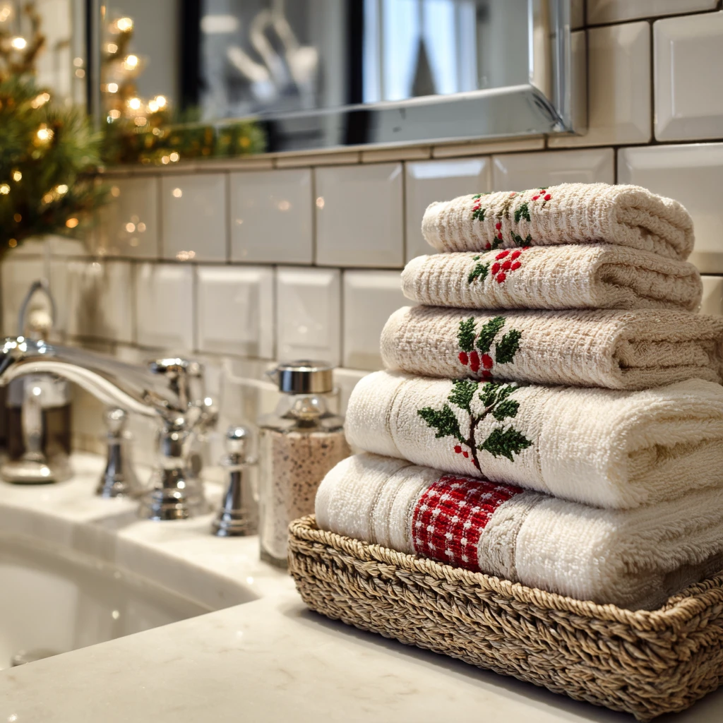 18 Christmas Guest Towels