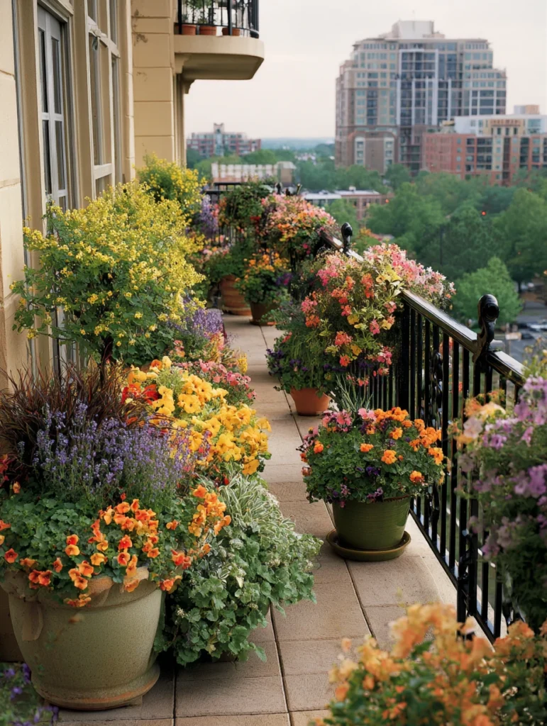 Small Balcony Garden Ideas: Mixed Container Gardens