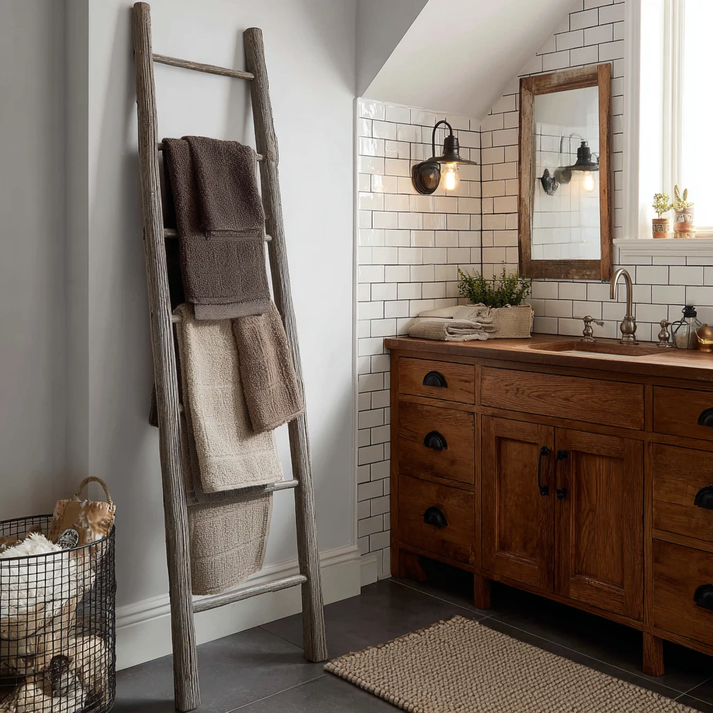 18 Rustic Wooden Ladder