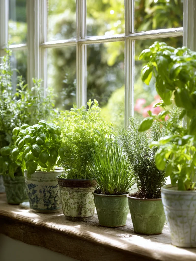 Stunning Garden Ideas on a Budget: Start a Windowsill Herb Garden for Kitchen Use