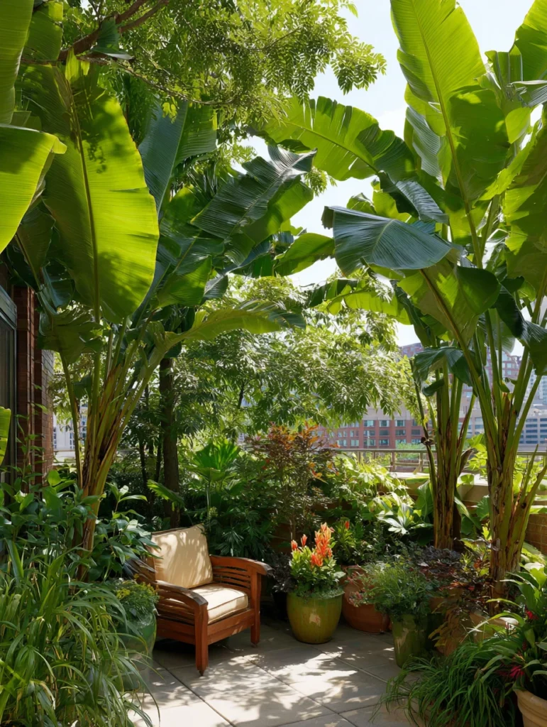 Stunning Terrace Garden Ideas: Tropical Paradise Escape