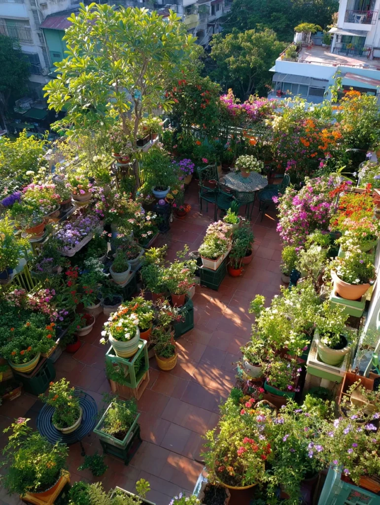 Stunning Terrace Garden Ideas: Container Garden Paradise