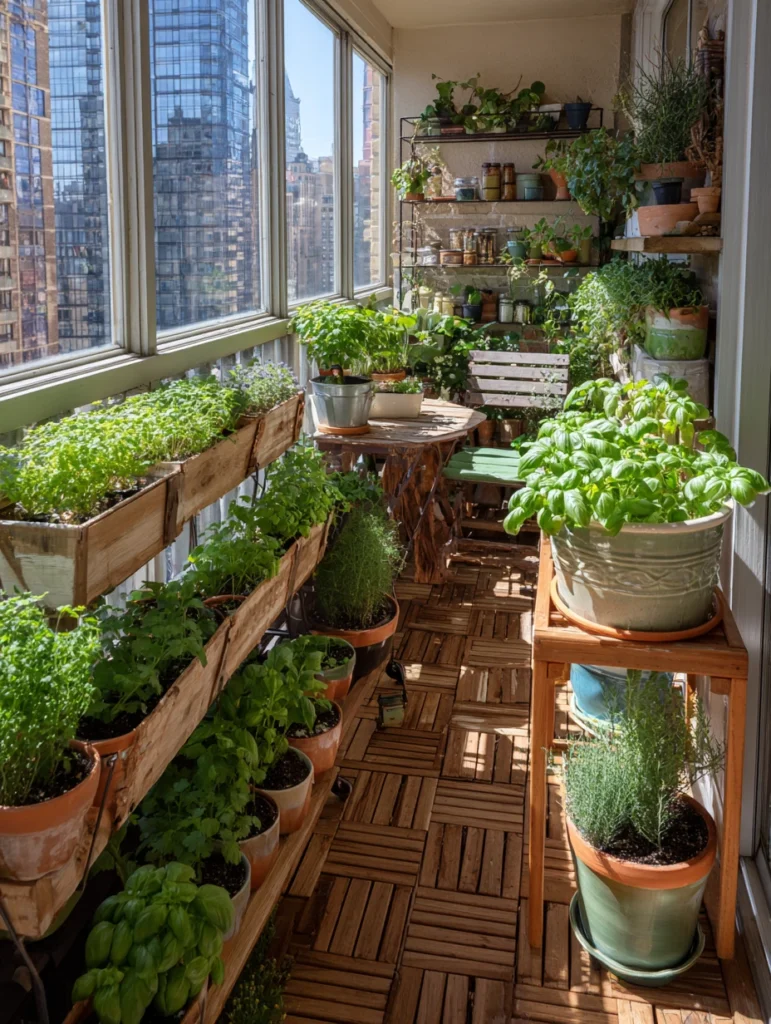 Small Balcony Garden Ideas: Container Gardening with Herbs