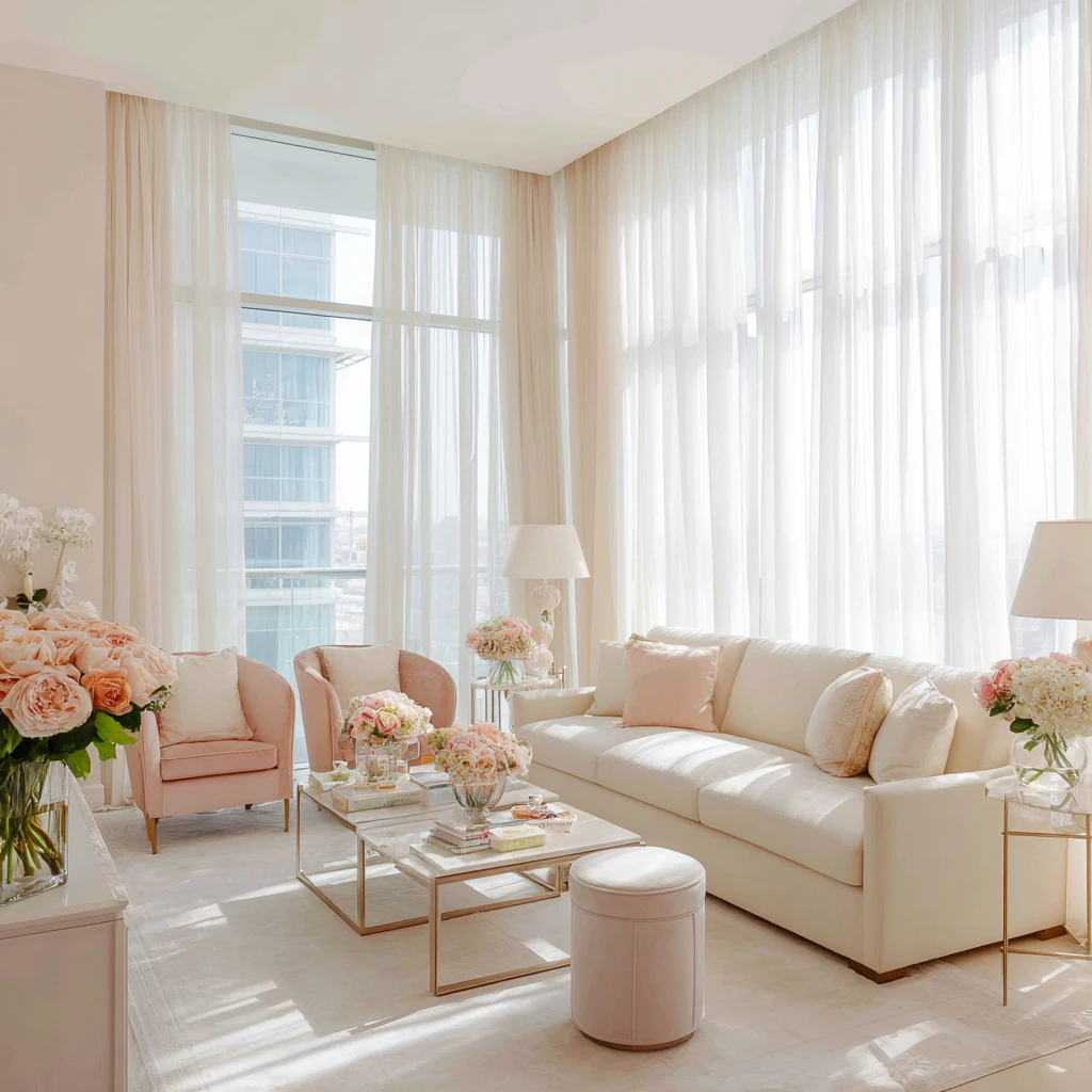 2 Hang Sheer Curtains