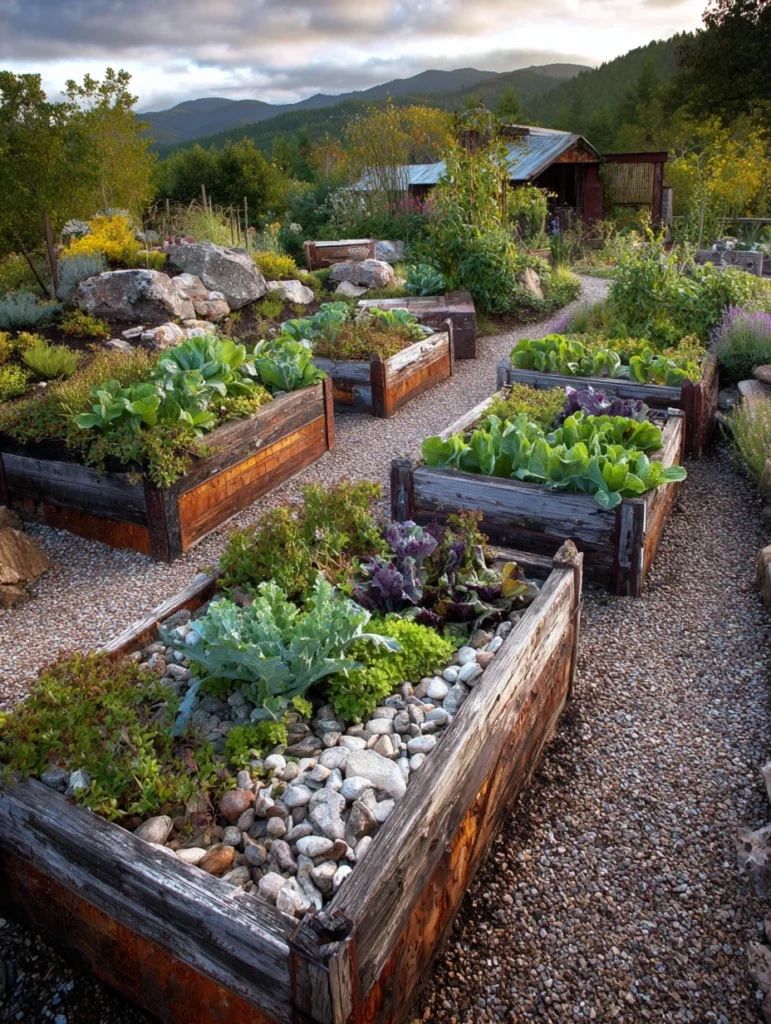 Best Raised Garden Bed Ideas: Mixed Material Beds for Eclectic Style
