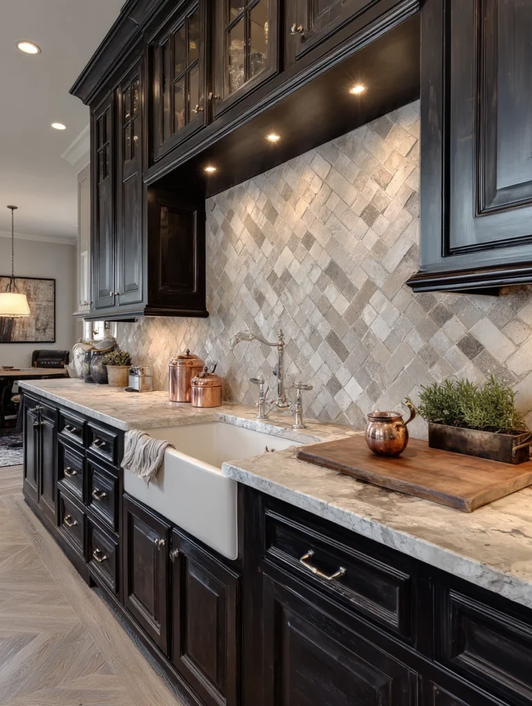 Aesthetic Scottish Kitchen Ideas: Stone or Ceramic Backsplash
