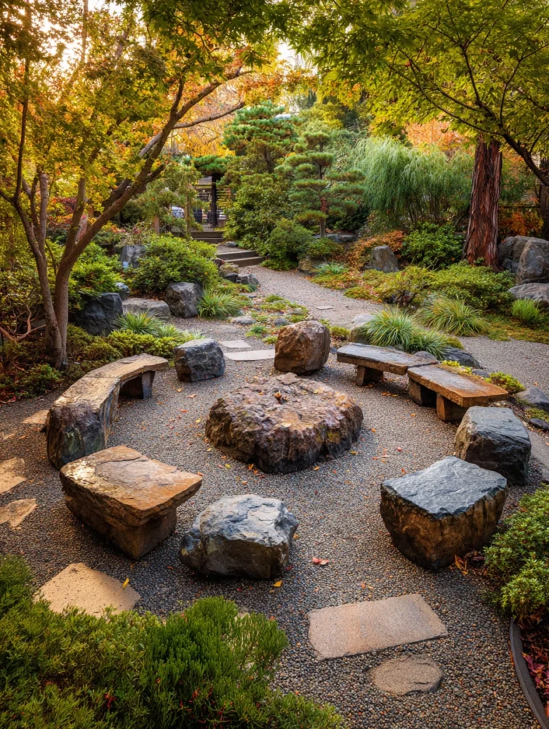 Japanese Garden Ideas: Design a Gravel Seating Circle or Gathering Space