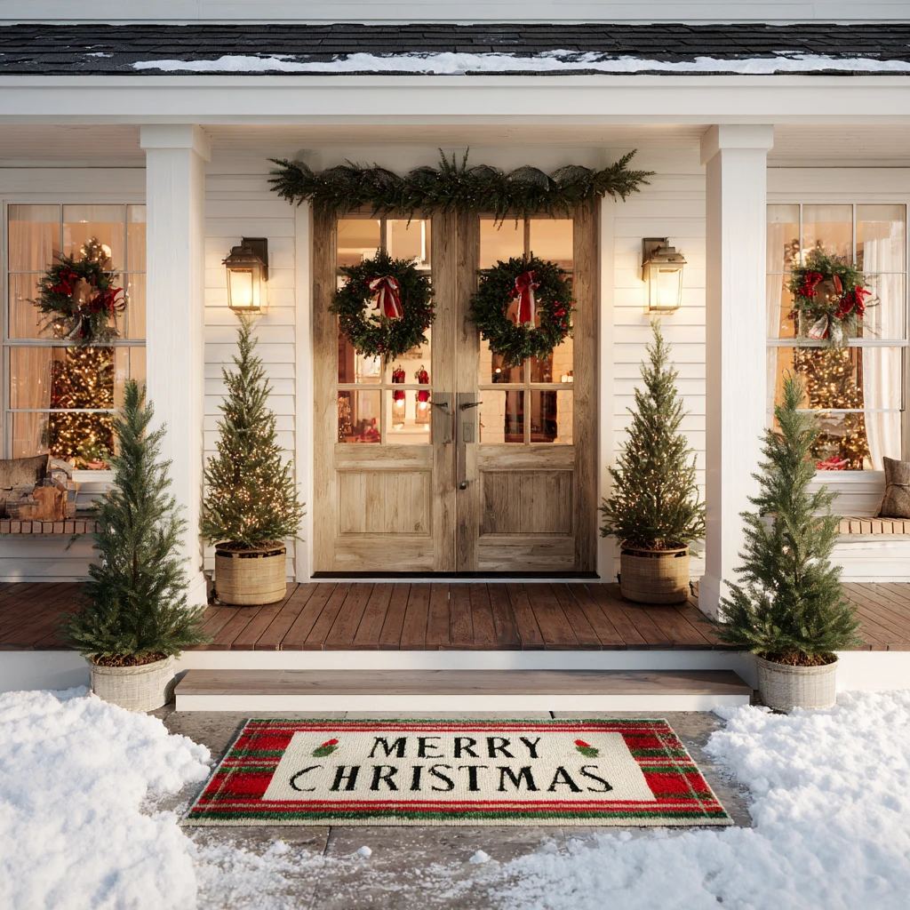 21 Festive Doormat Welcome