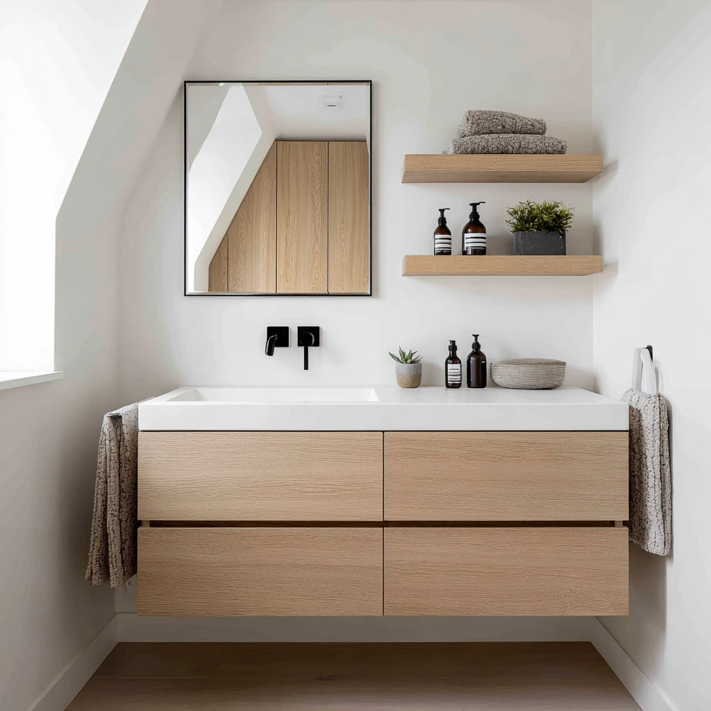 21 Install a Minimalist Vanity