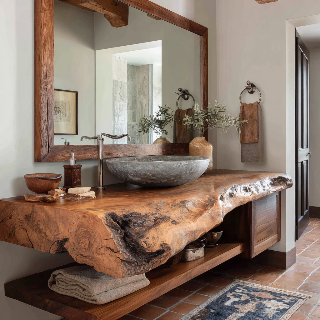21 Reclaimed Wood Vanity