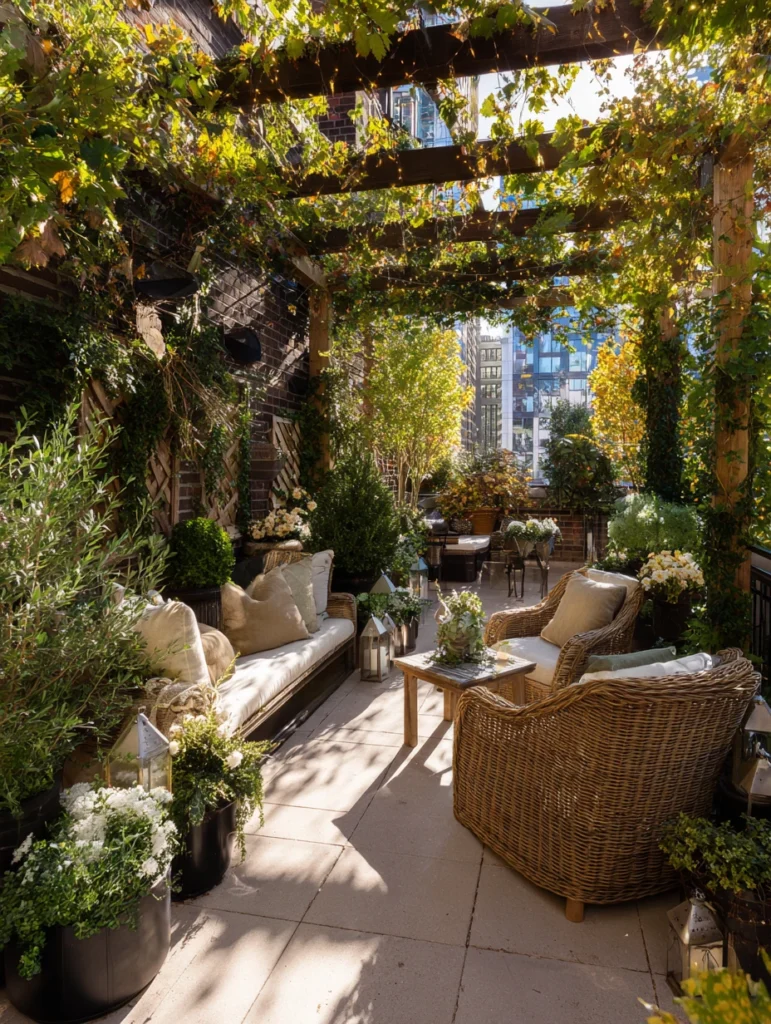 Stunning Terrace Garden Ideas: Seasonal Decoration Integration