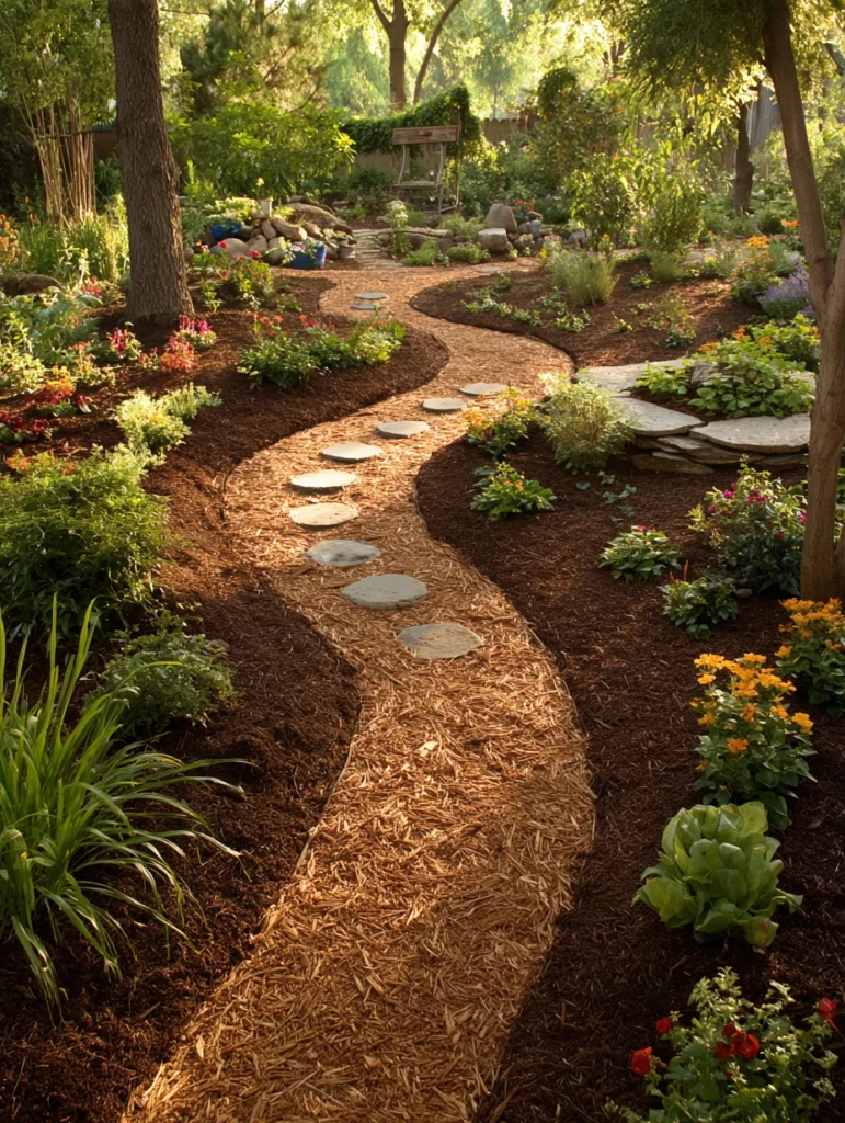 Stunning Garden Ideas on a Budget: Design Pathways Using Mulch and Budget Materials