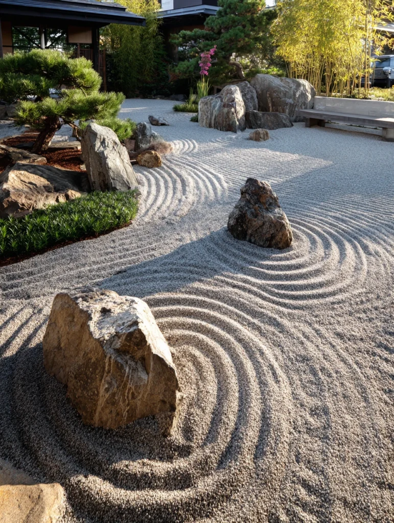 Japanese Garden Ideas: Use Gravel and Sand to Define Spaces