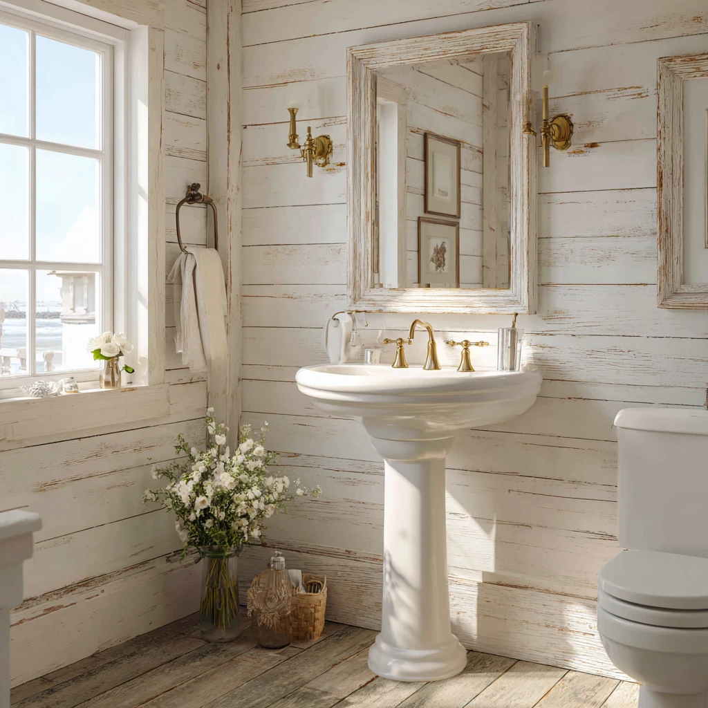 3 Whitewashed Shiplap Walls