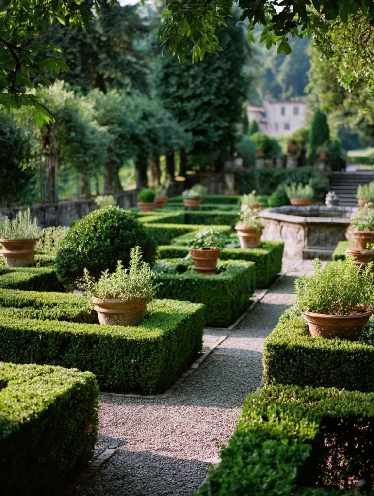 Italian Garden Ideas: Boxwood Hedges for Structure