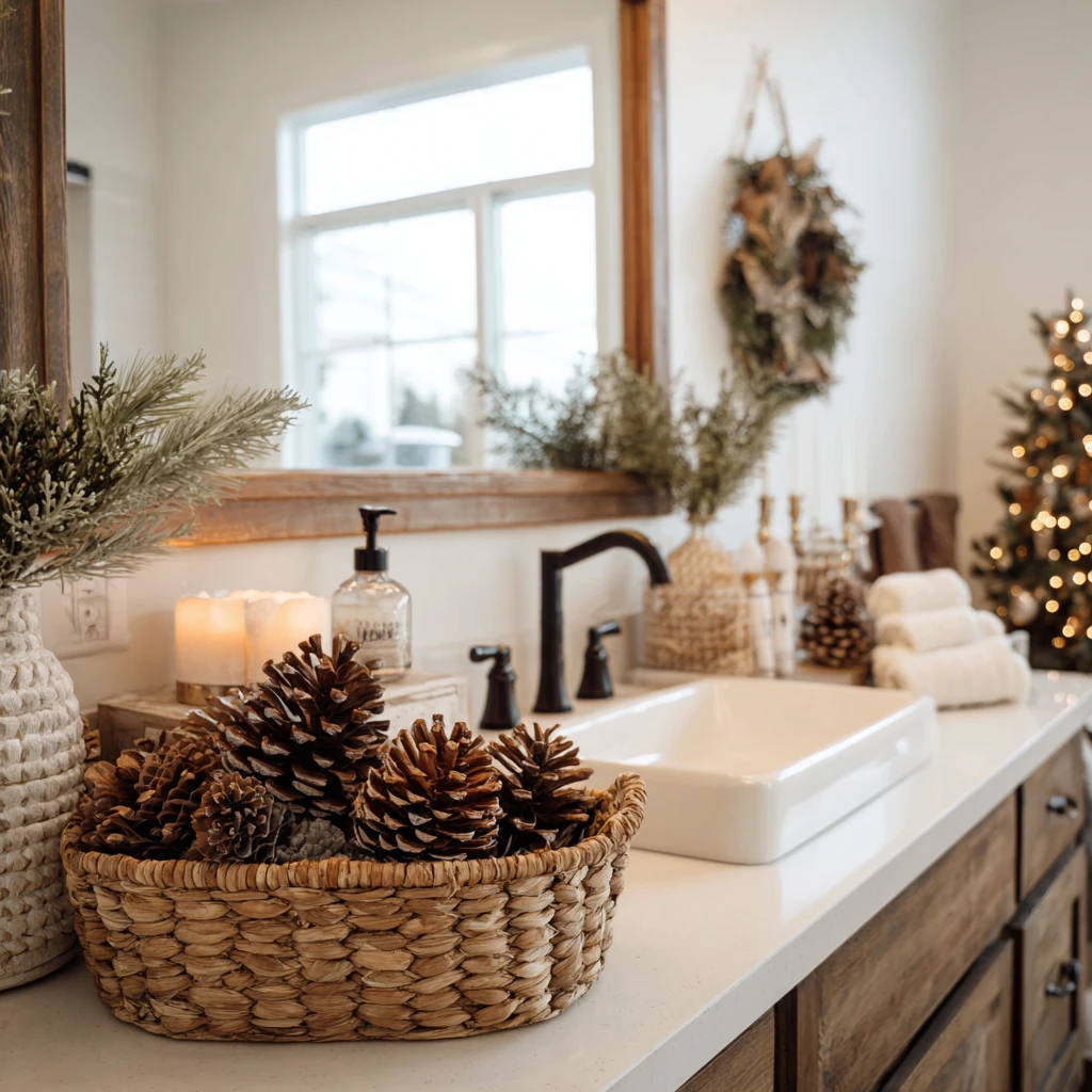 4 Cinnamon Pinecone Display