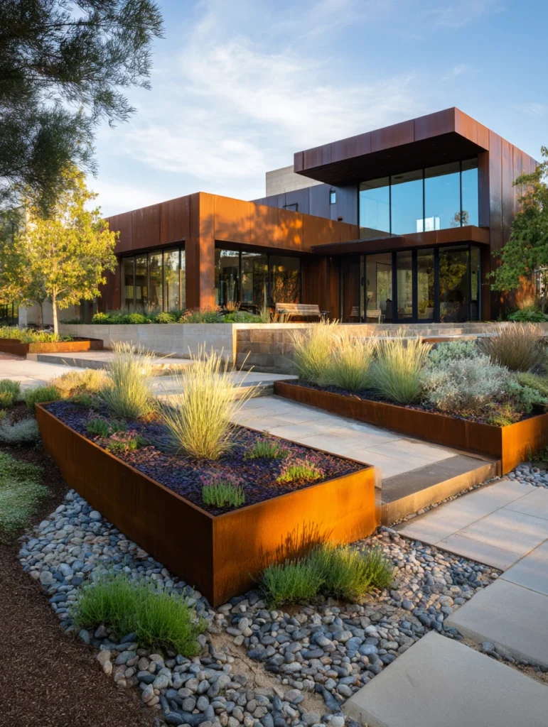 Best Raised Garden Bed Ideas: Corten Steel Beds for Industrial Elegance