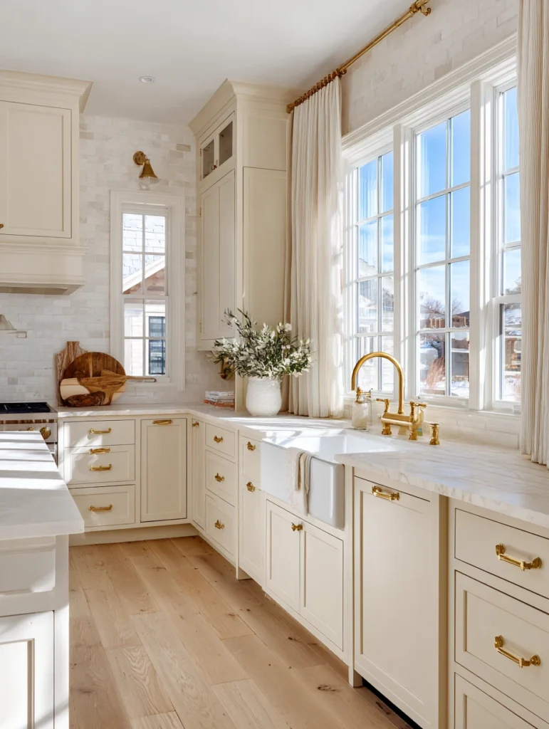 Aesthetic Irish Kitchen Ideas: Cream and White Color Palette
