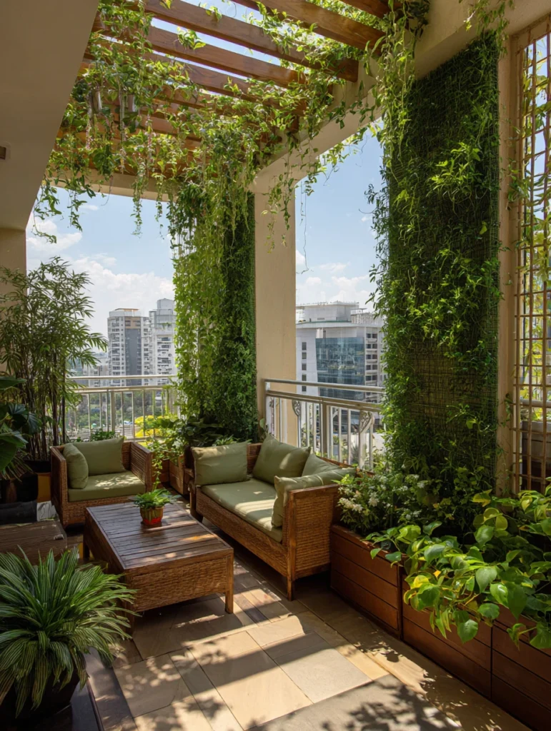 Stunning Terrace Garden Ideas: Privacy Screen Plants