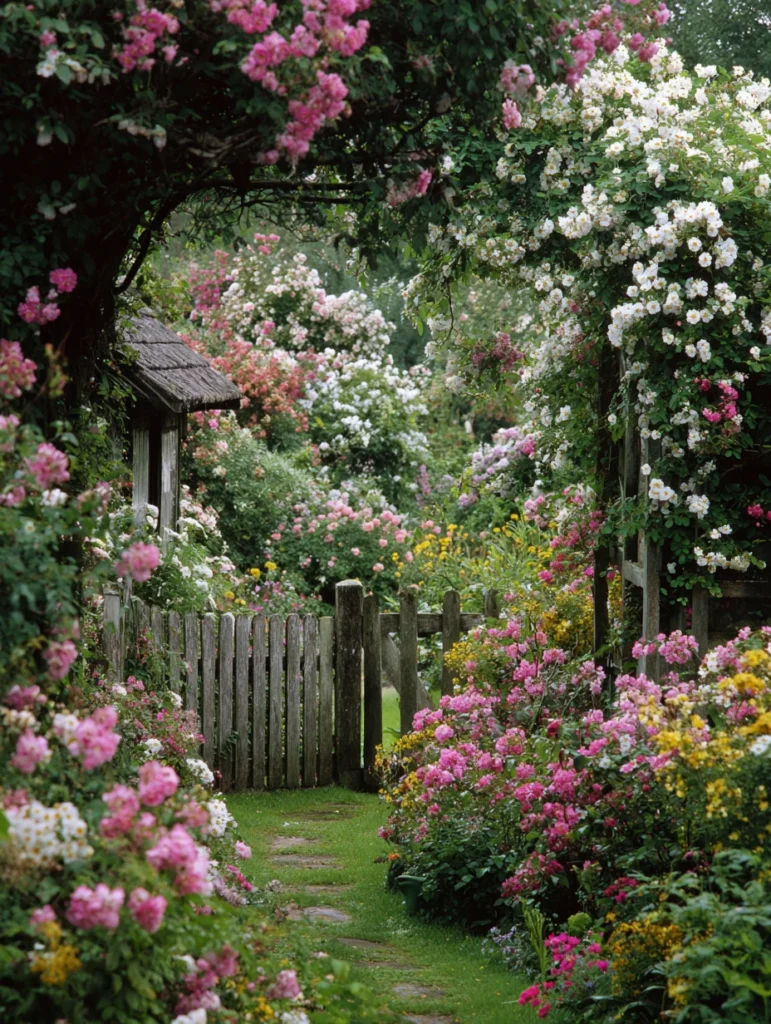 How To Create an English Cottage Garden for Your Flowers: Add Vertical Interest With Climbers Everywhere