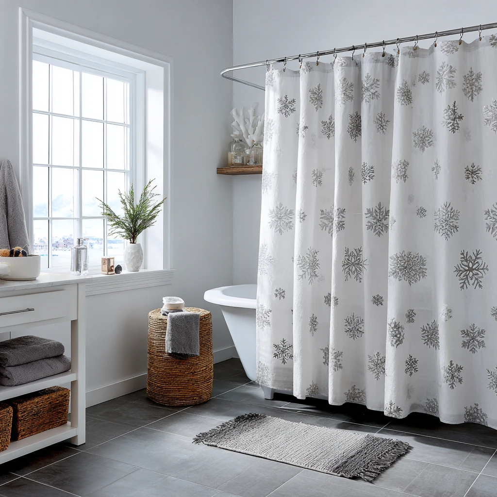 5 Festive Shower Curtain Swap