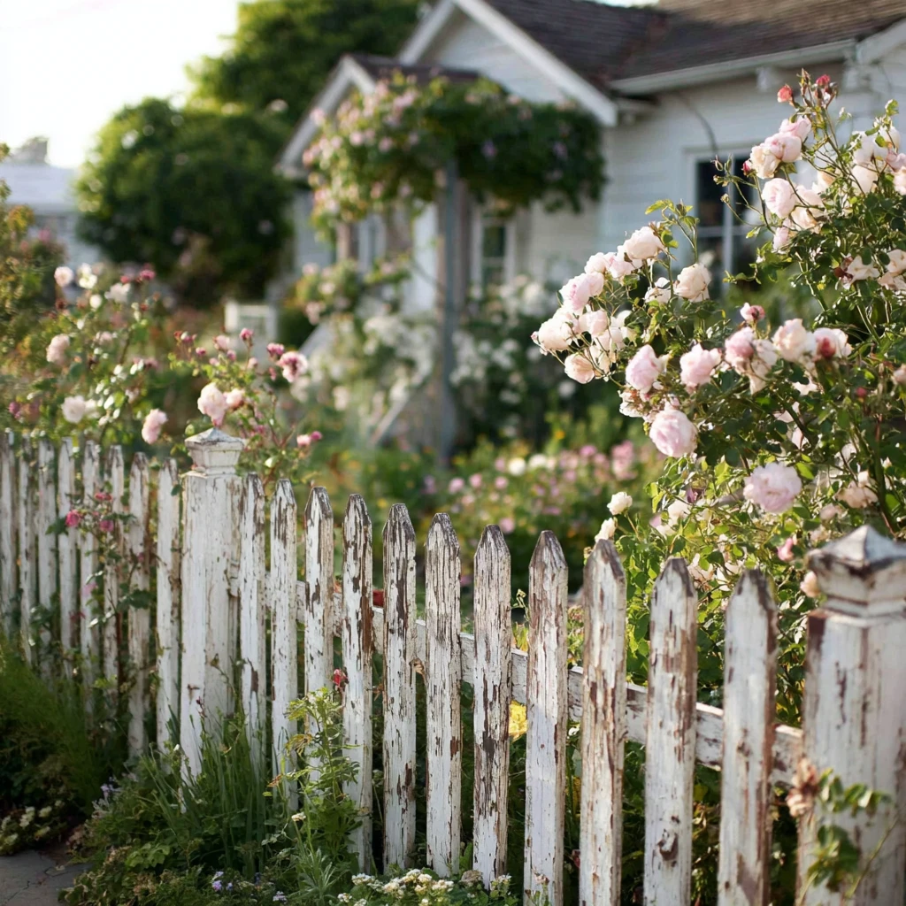 6 Install a Rustic Wooden Fence