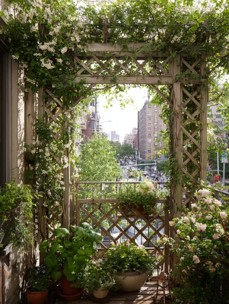 Small Balcony Garden Ideas: Trellis Designs for Climbing Plants