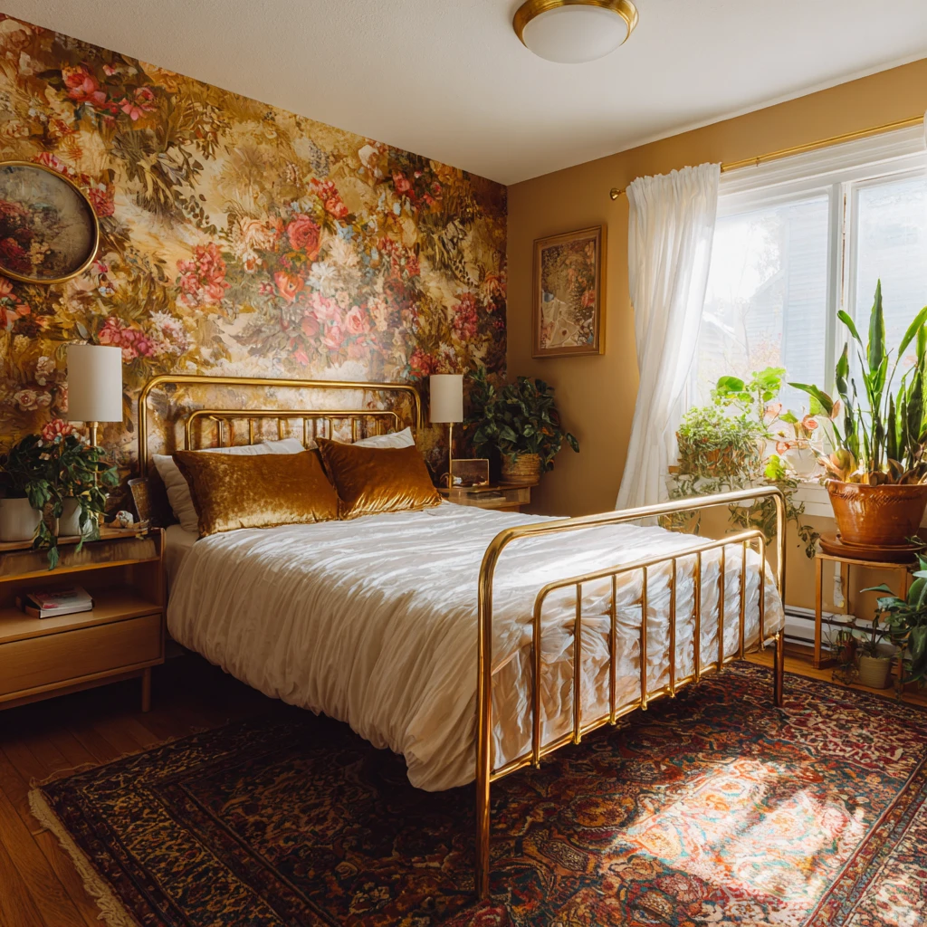 7 Add Vintage Wallpaper