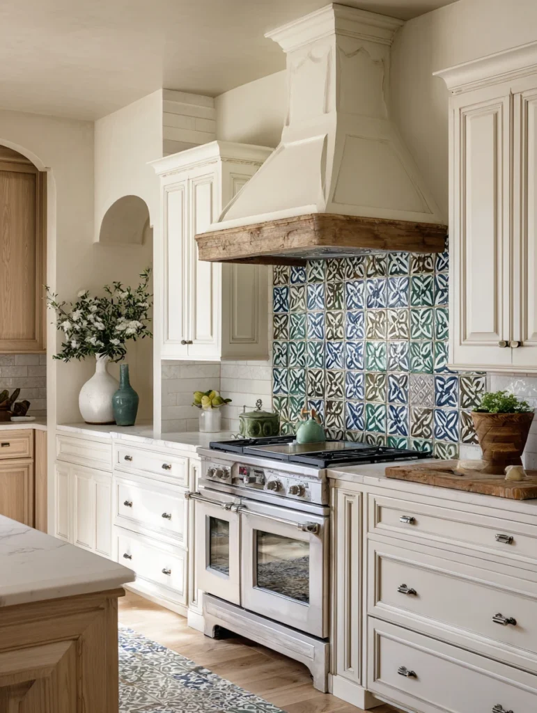 Aesthetic Irish Kitchen Ideas: Celtic Pattern Tile Accents