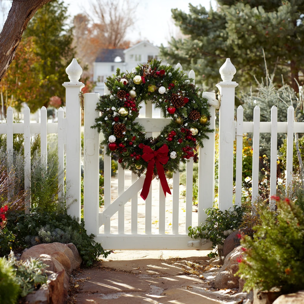 9 Hang a Festive Wreath