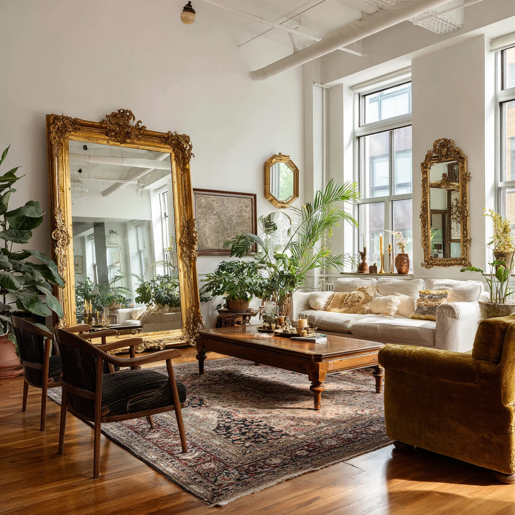9 Integrate Antique Mirrors
