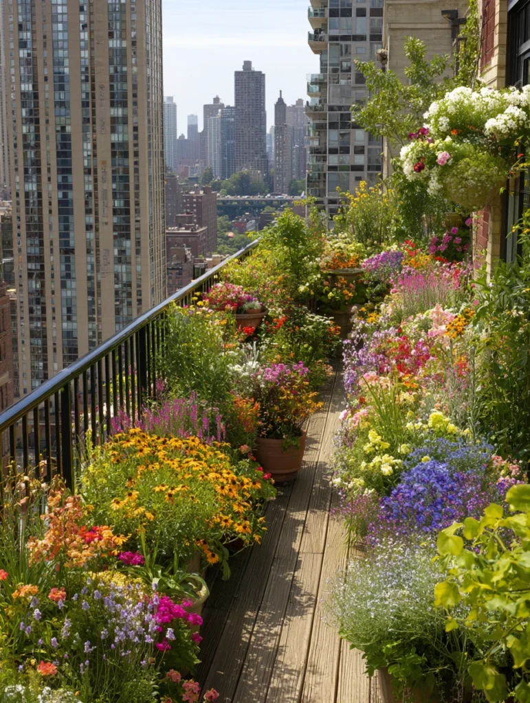 Stunning Rooftop Garden Ideas: Pollinator-Friendly Flower Garden