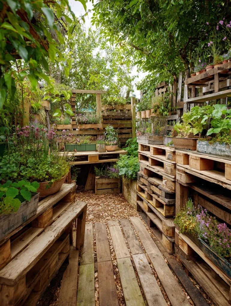 Stunning Garden Ideas on a Budget: Repurpose Old Pallets for Garden Structures