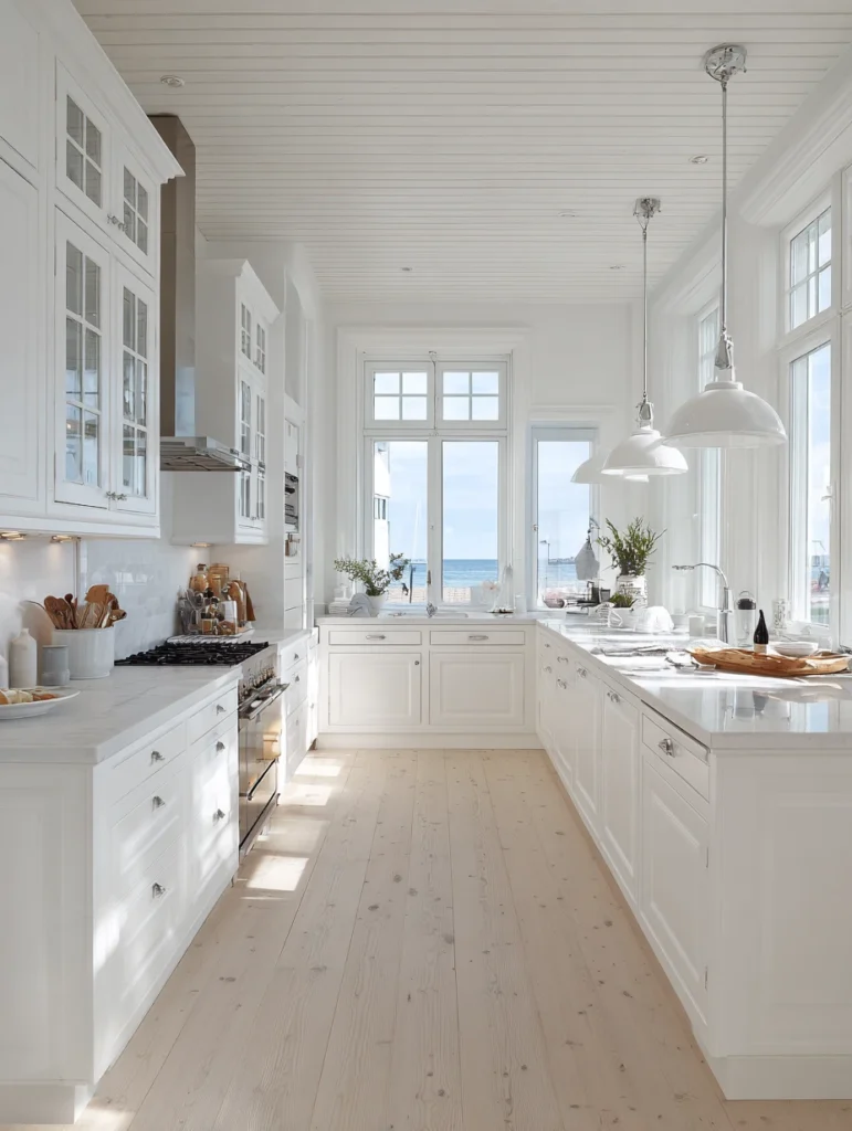 Stunning Swedish Kitchen Ideas: All-White Cabinet Wonderland