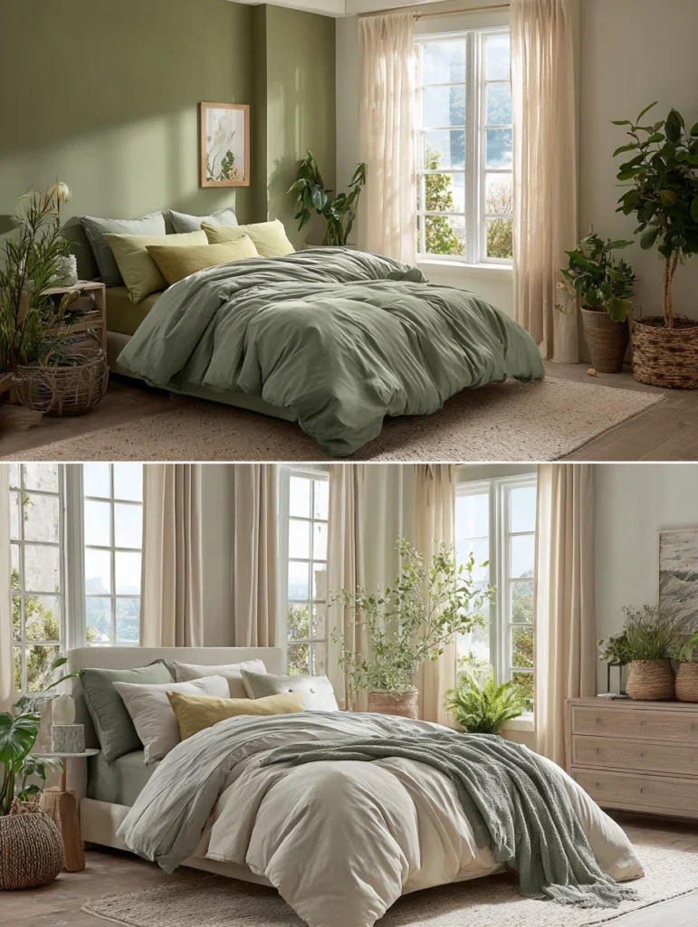 Aesthetic Irish Bedroom Ideas: Embrace Earthy Green Tones Inspired by the Irish Countryside