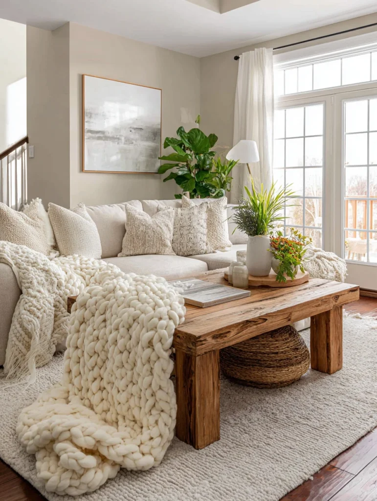 Irish Coffee Table Styling Ideas: Layer a Traditional Irish Wool Throw
