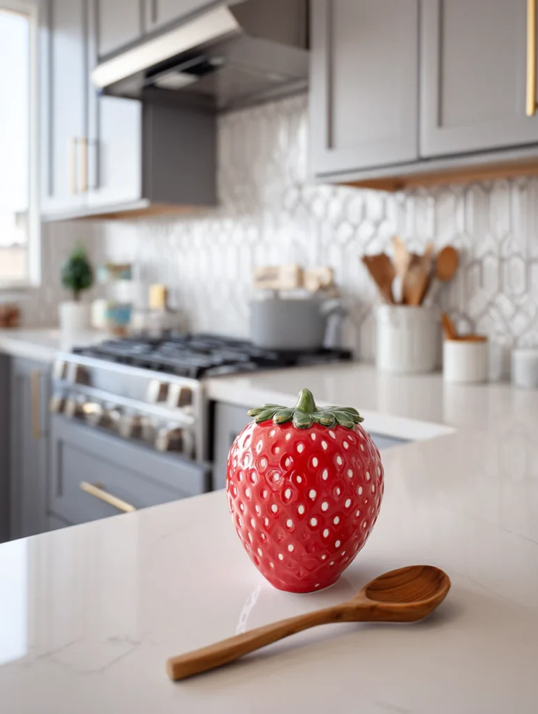 Strawberry Kitchen Decor Ideas: Strawberry Spoon Rest