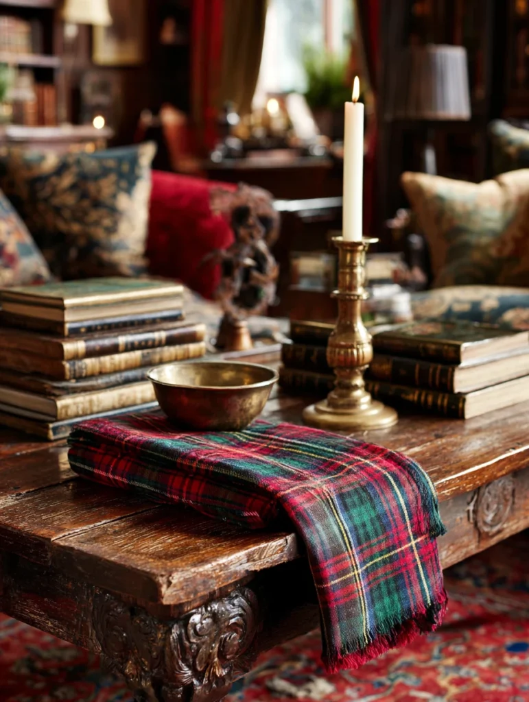 Scottish Coffee Table Styling Ideas: Style with Clan Tartan Napkins